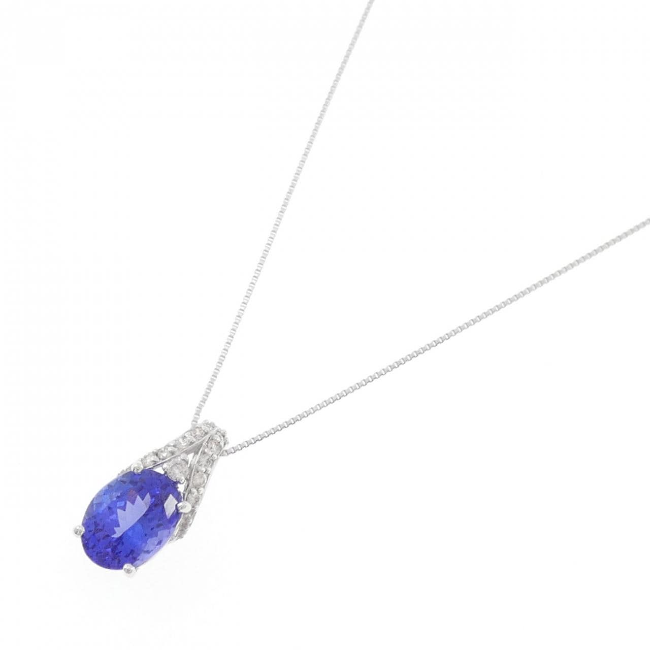 K18WG タンザナイト ネックレス 2.00CT