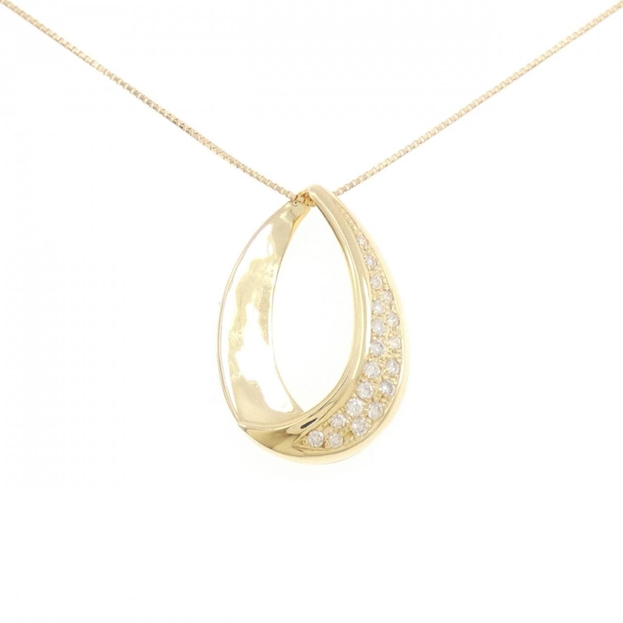 K18YG ダイヤモンド ネックレス 0.25CT
