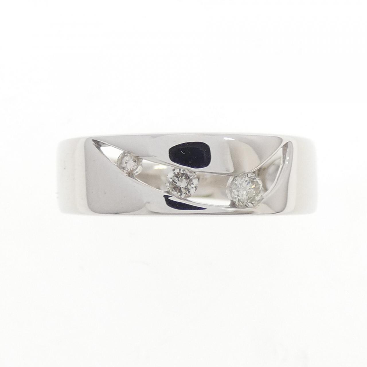 K18WG ダイヤモンド リング 0.11CT