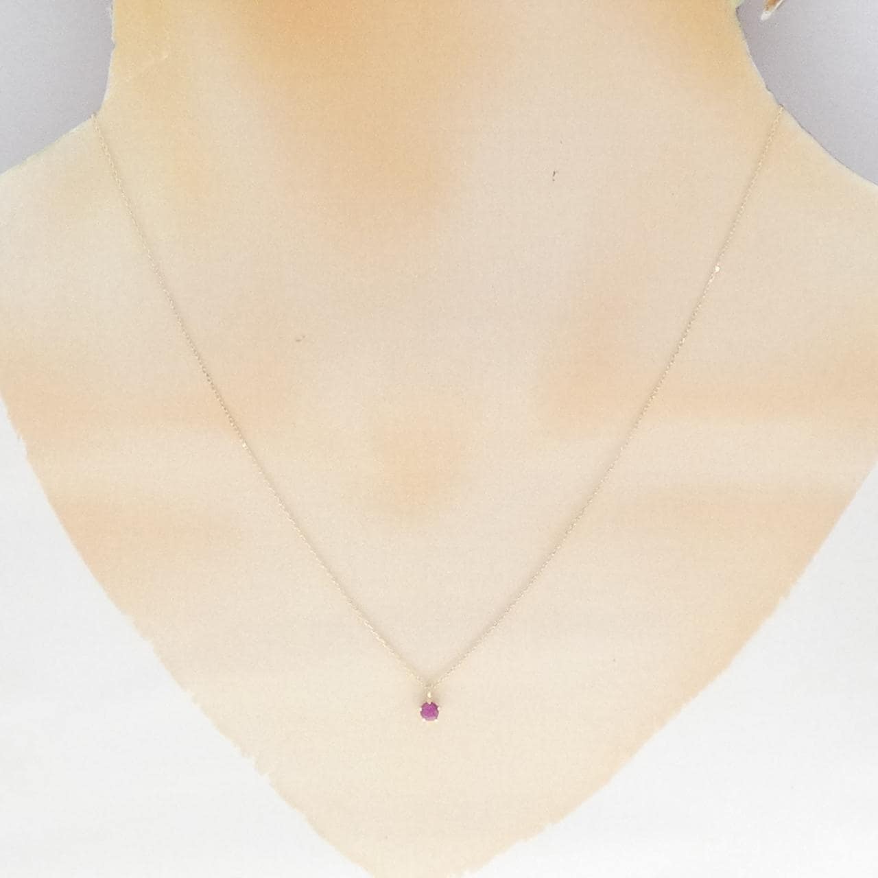 K10YG ルビー ネックレス