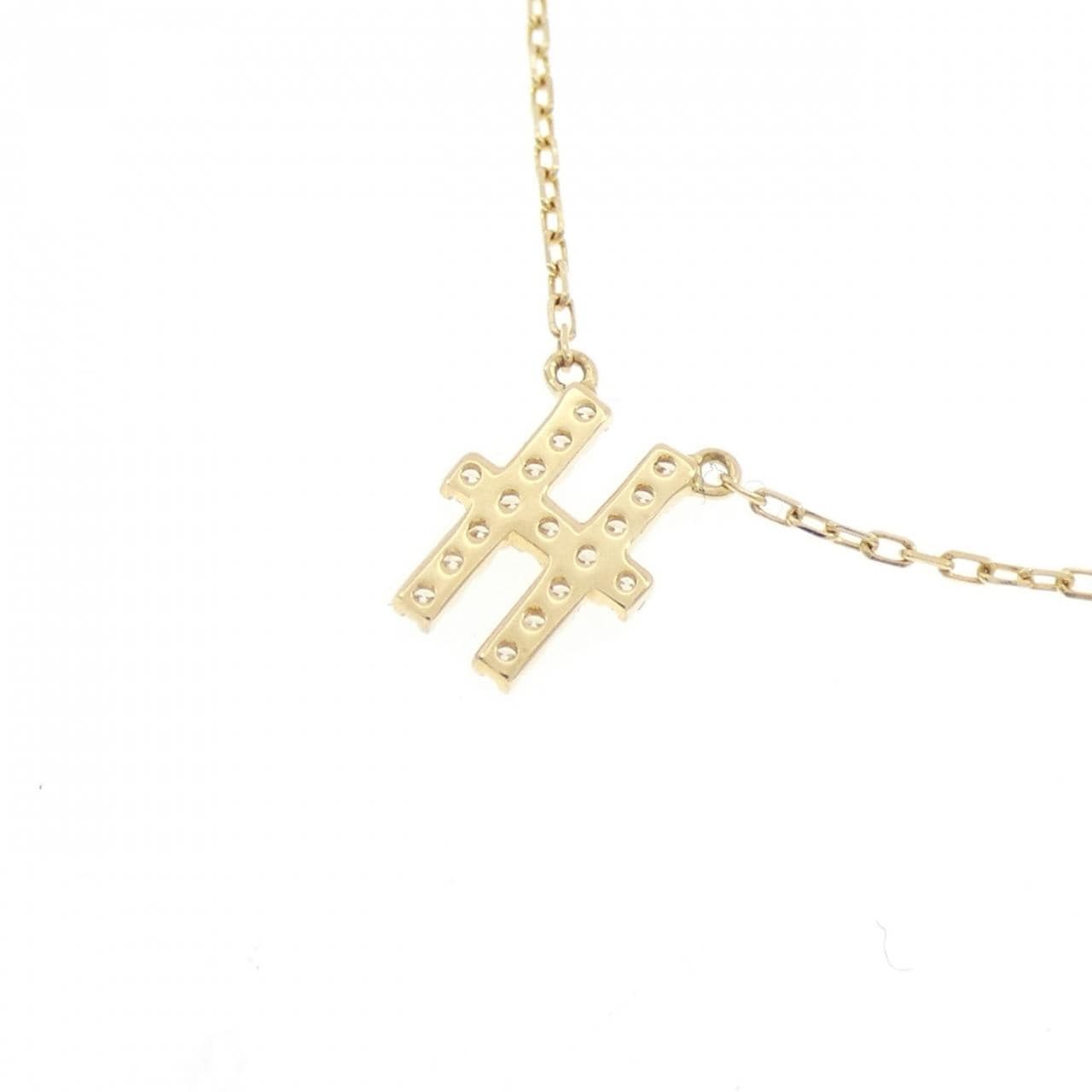 アーカー イニシャル ネックレス 0.07CT
