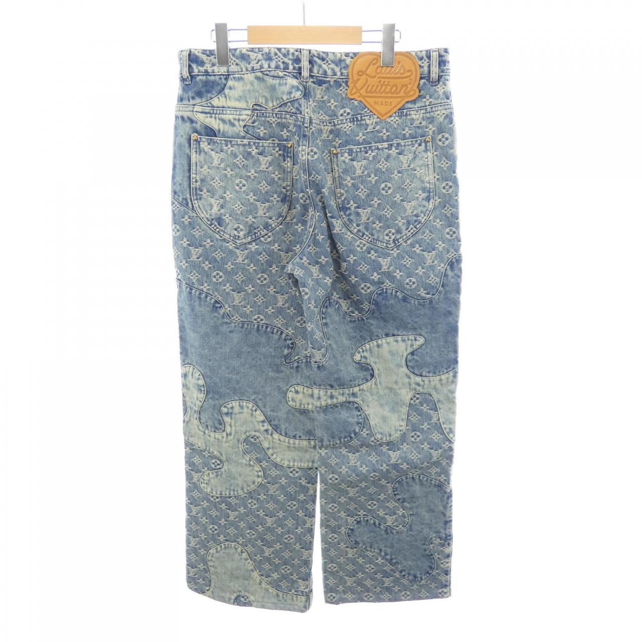 ルイヴィトン LOUIS VUITTON モノグラムパッチワークデニムパンツ HMD16WUZD NIGO ジーンズ