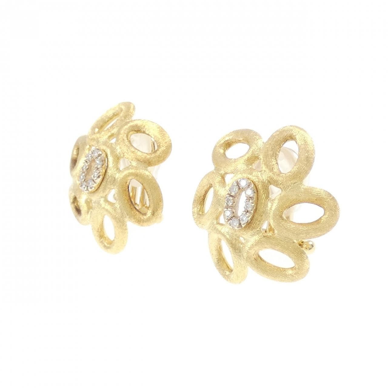 750YG ダイヤモンド イヤリング 0.08CT