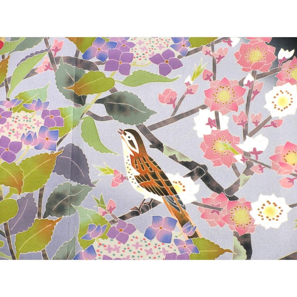 【未使用品】黒留袖　口野春峰　下り藤【本加賀友禅】