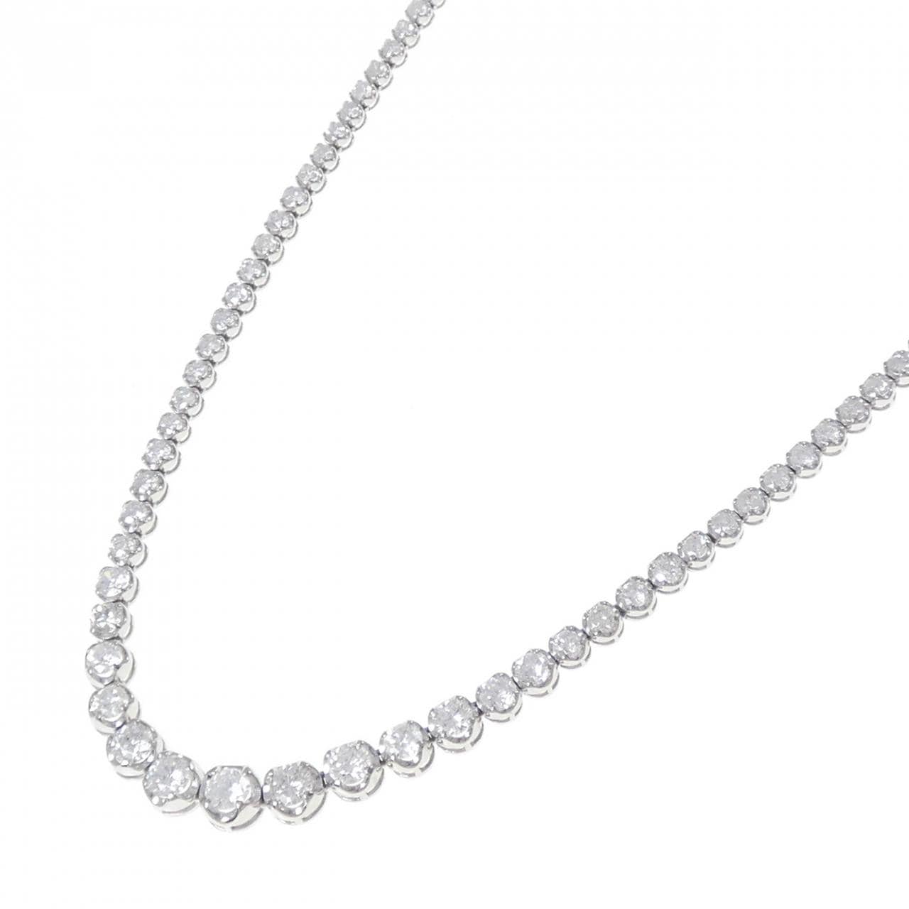 PT900/PT850 ダイヤモンド ネックレス 10.00CT