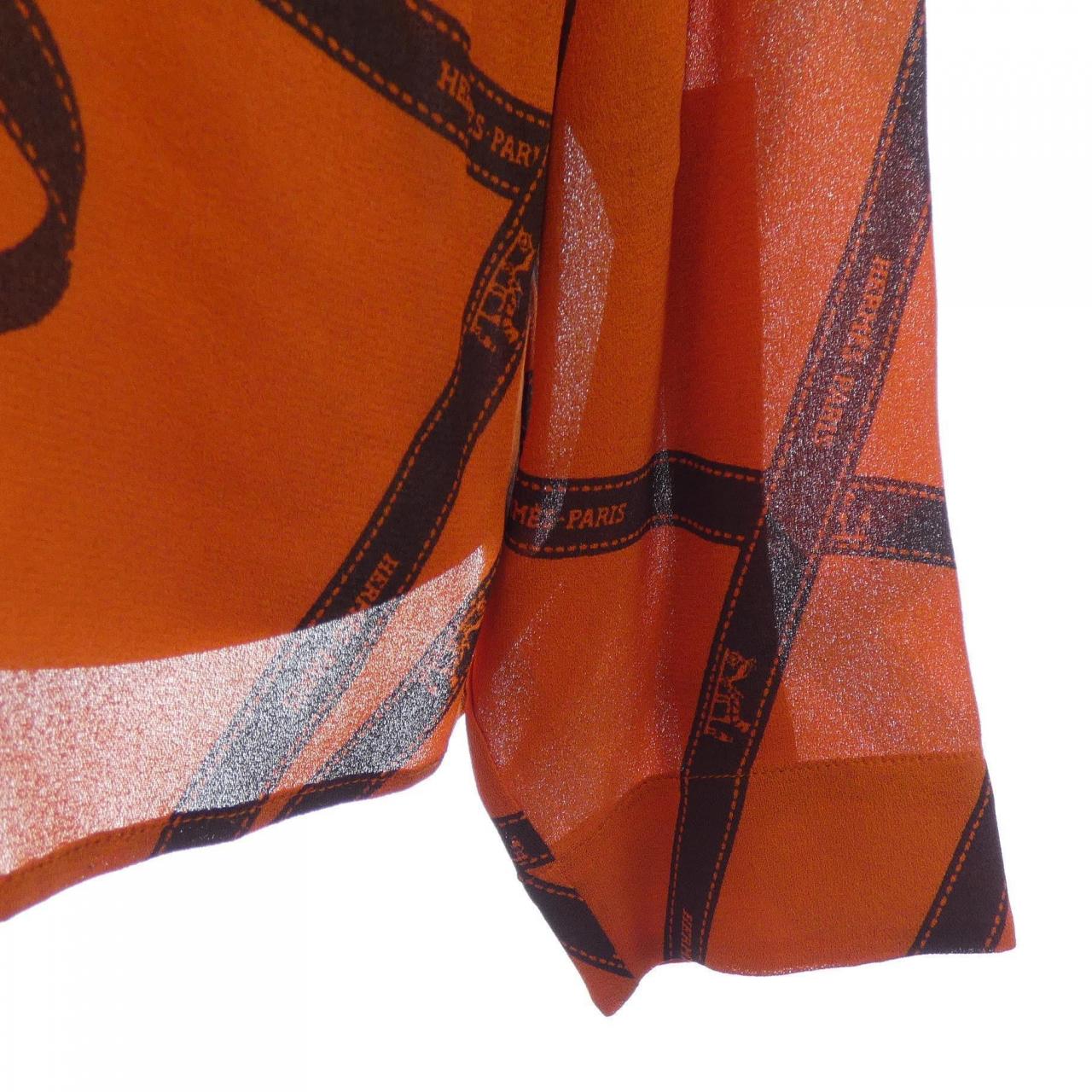 エルメス HERMES ボリュチデュック ツイルレーヌ シャツ