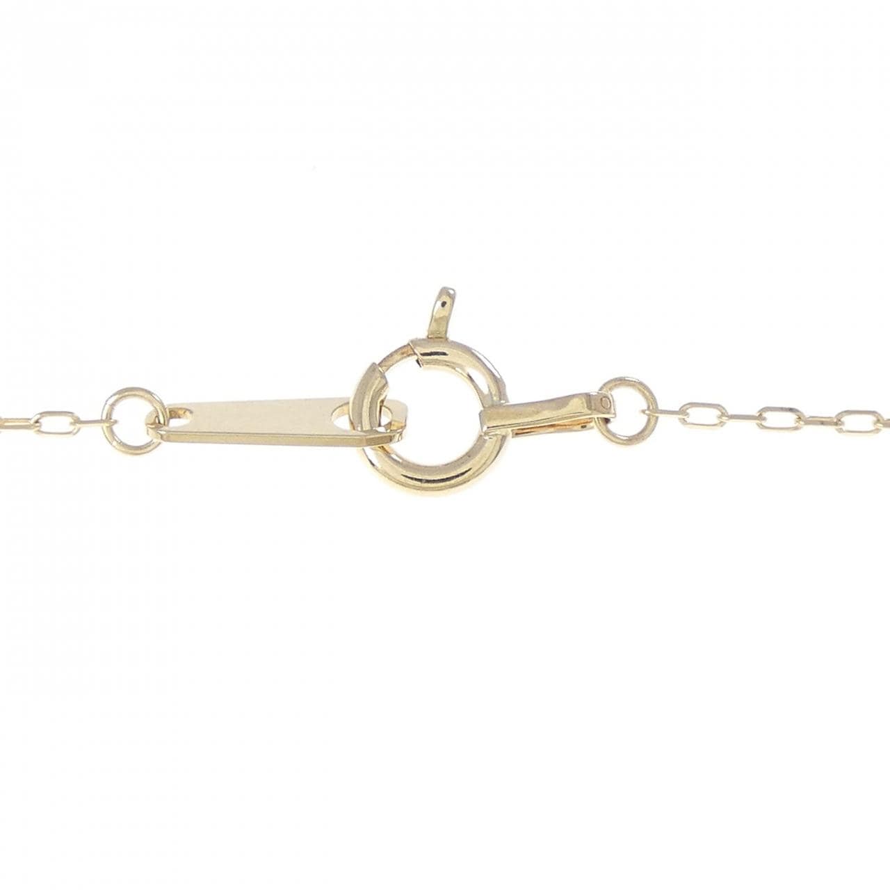 K10YG 絲帶鑽石項鍊 0.20克拉