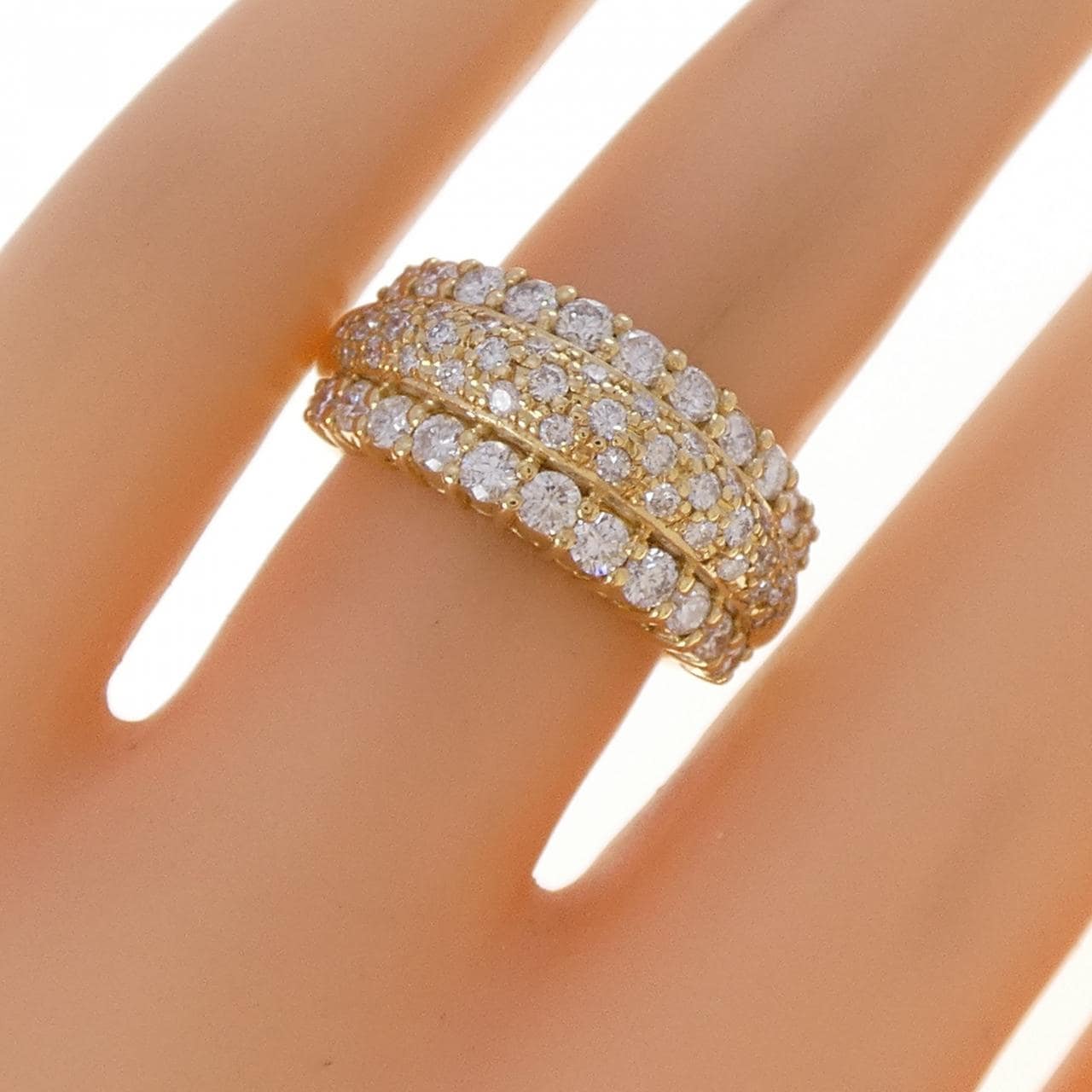 K18YG ダイヤモンド リング 1.25CT