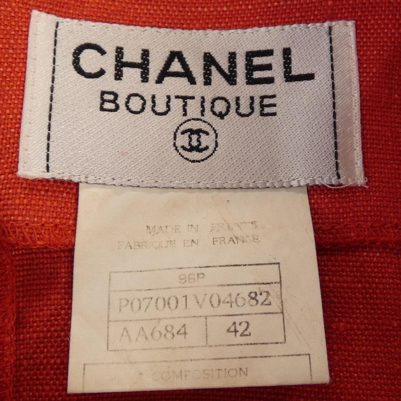 【ヴィンテージ】シャネル CHANEL P07001V04682 96P. ワンピース