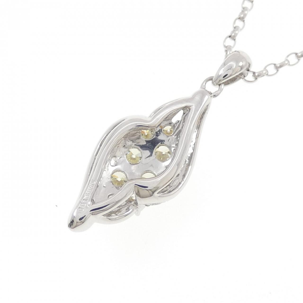 K18WG ダイヤモンド ネックレス 1.00CT