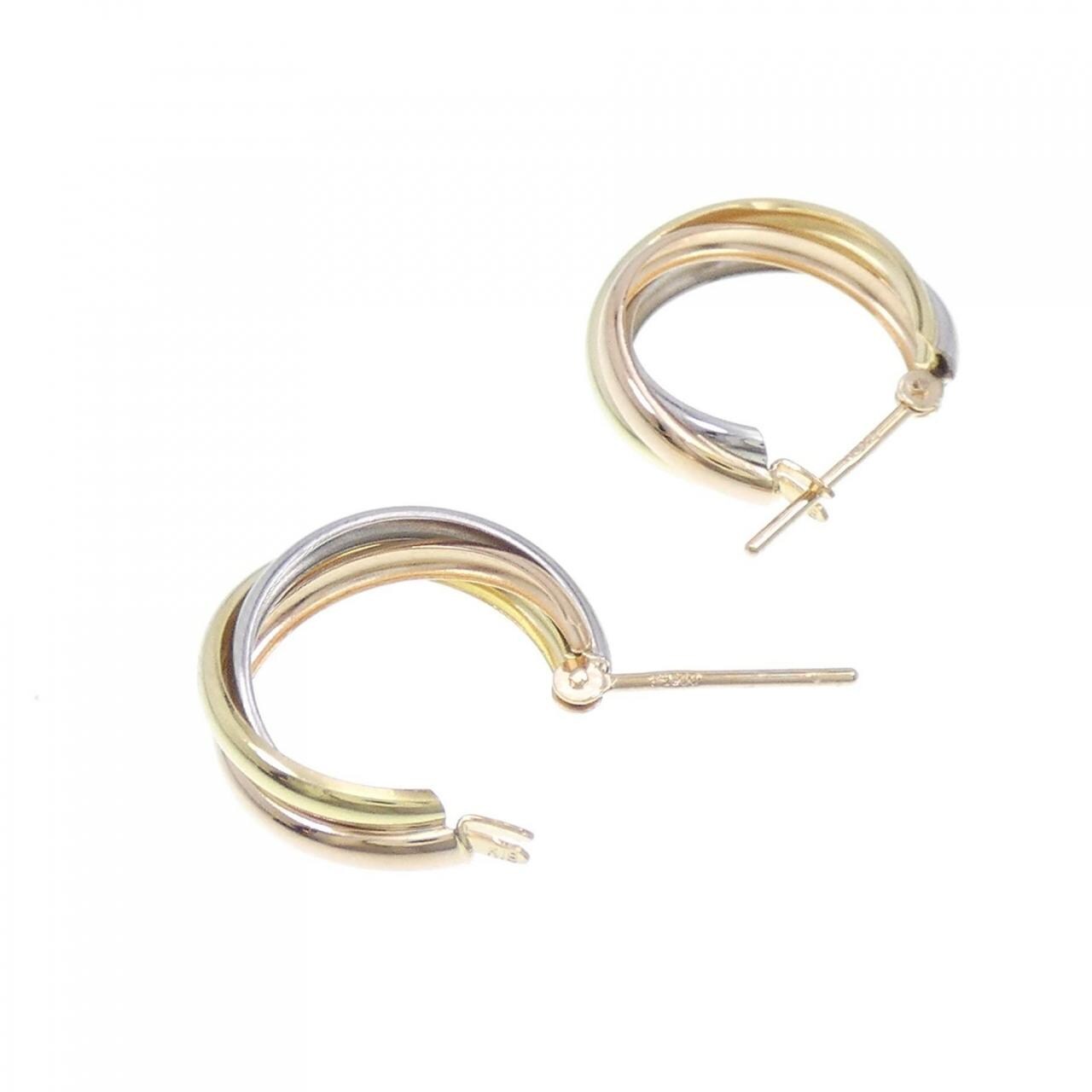 K18YG/PT/K18PG hoop earrings