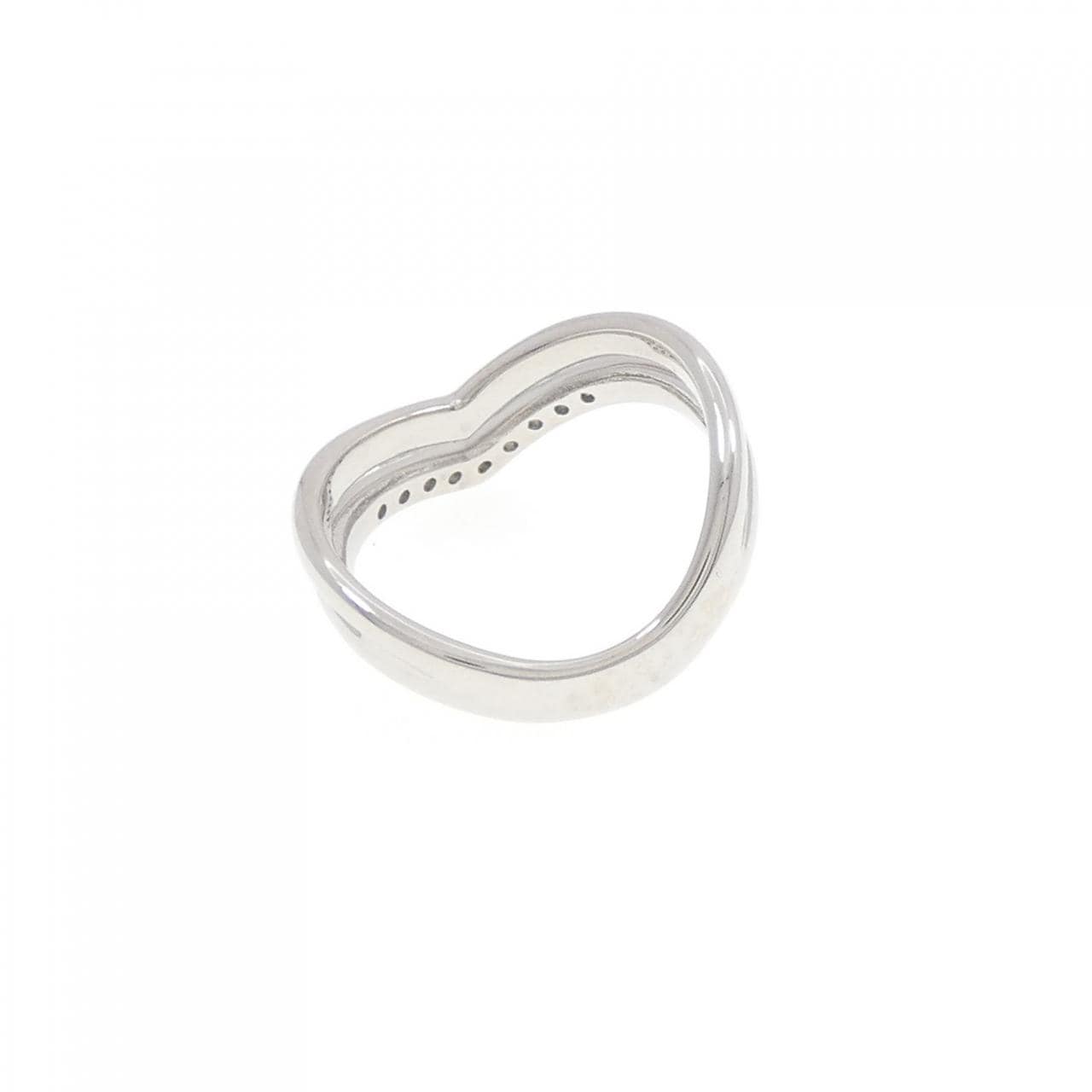 K18WG ダイヤモンド ピンキー リング 0.09CT