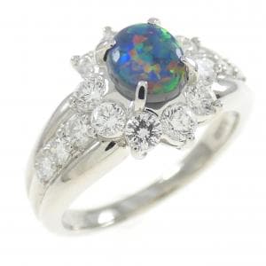PT ブラックオパール リング 0.50CT