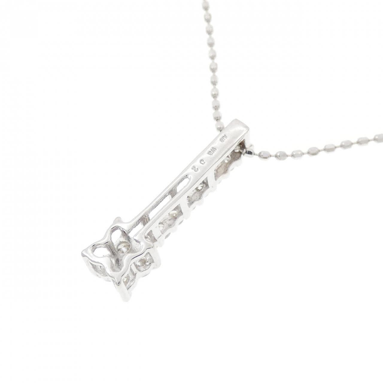 K18WG ダイヤモンド ネックレス 0.2CT