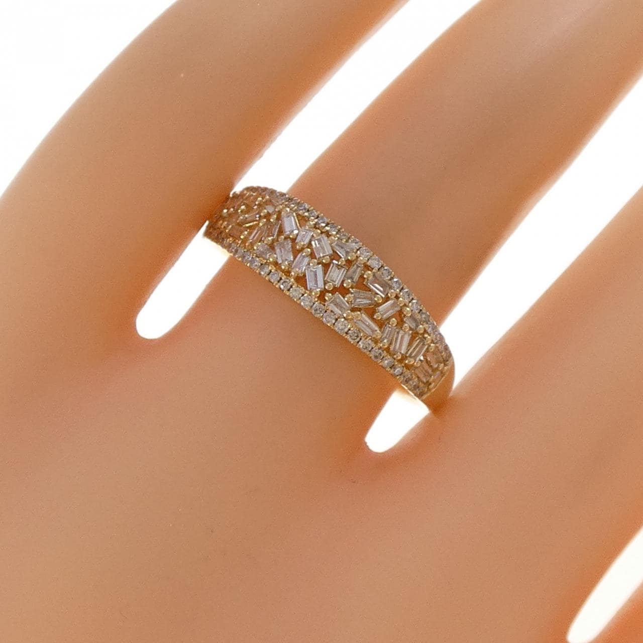 K18YG ダイヤモンド リング 0.45CT