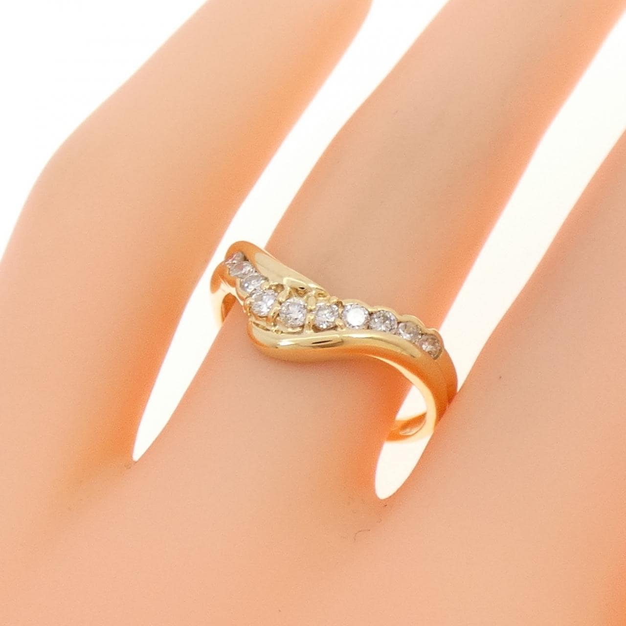 K18YG ダイヤモンド リング 0.30CT