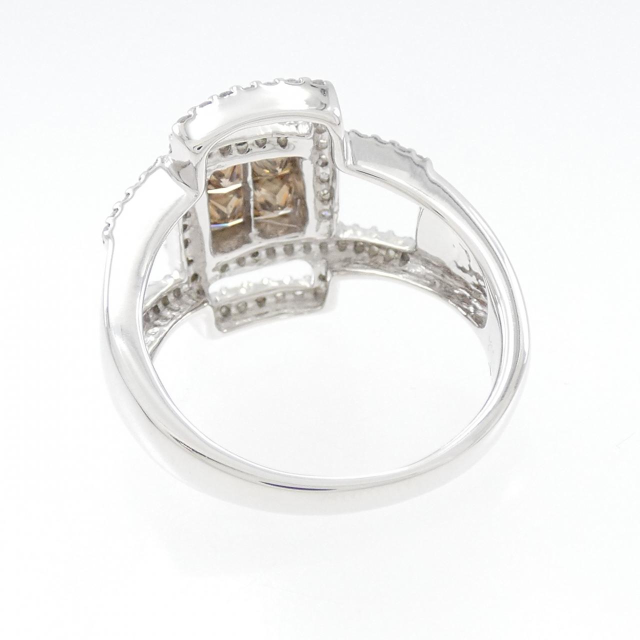 K18WG ダイヤモンド リング 0.75CT