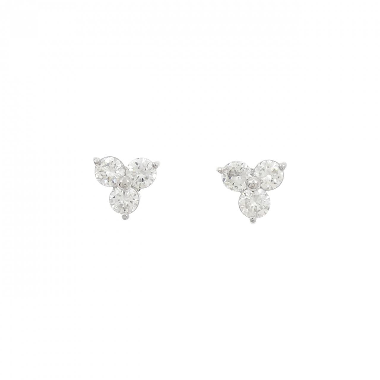 PT900 ダイヤモンド ピアス 0.81CT
