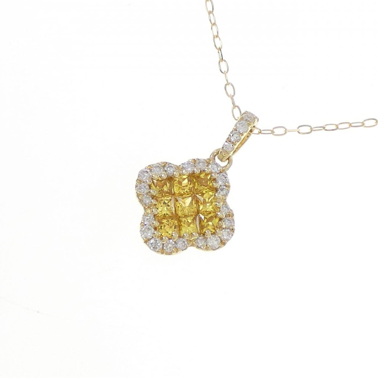 K18YG サファイヤ ネックレス 0.40CT