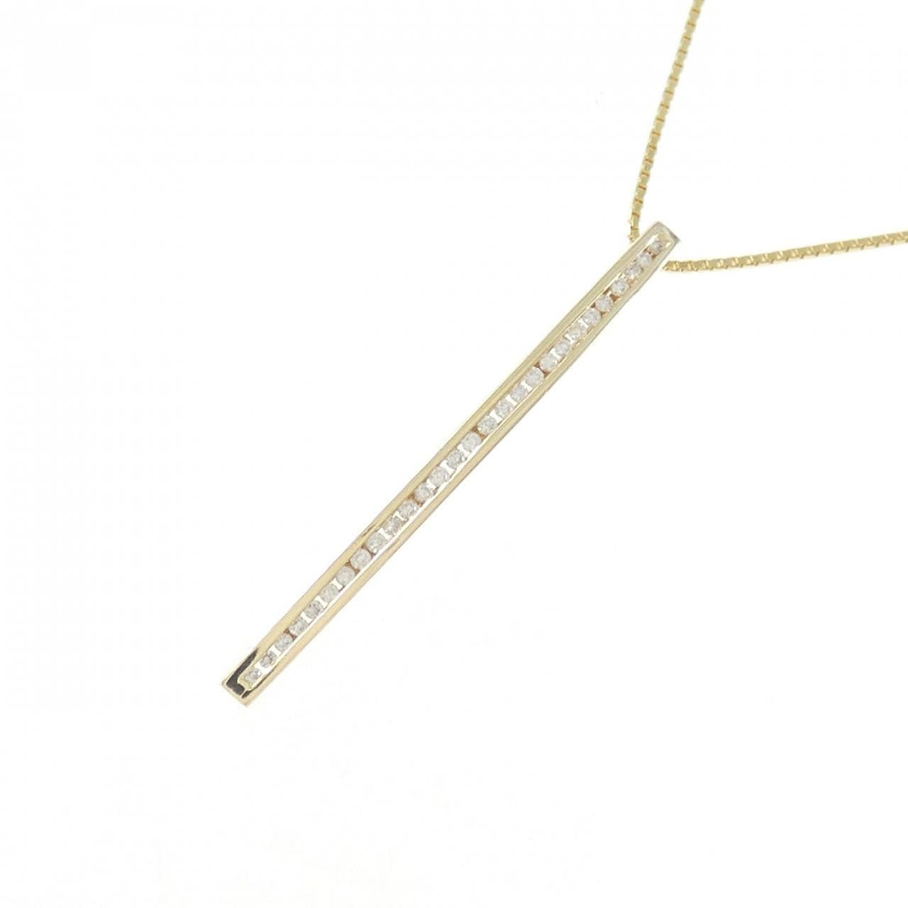 K18YG ダイヤモンド ネックレス 0.13CT