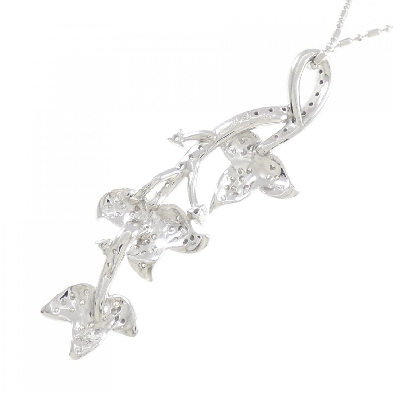 K18WG ダイヤモンド ネックレス 0.58CT