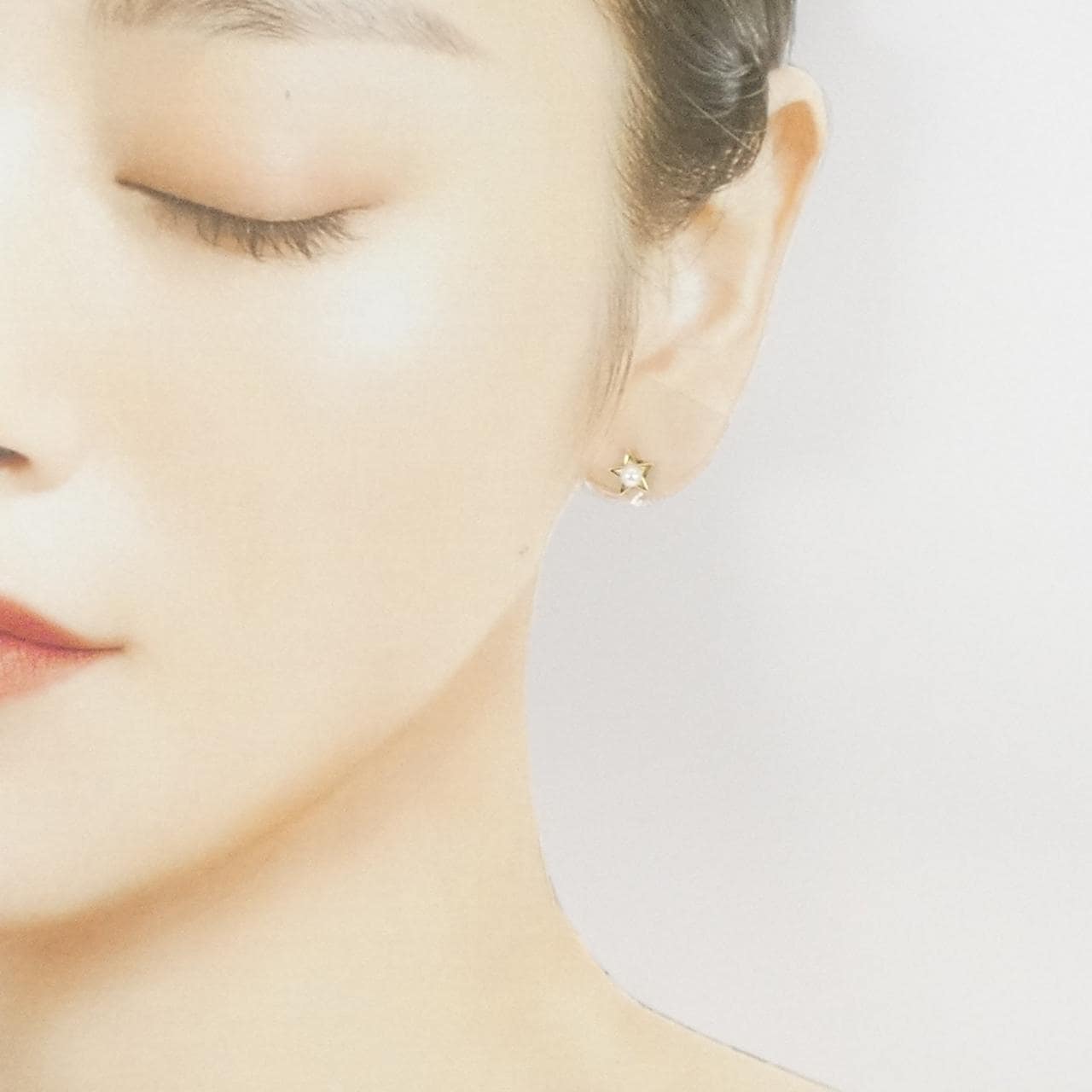 ミキモト スター アコヤパール ピアス 3.2mm 片耳