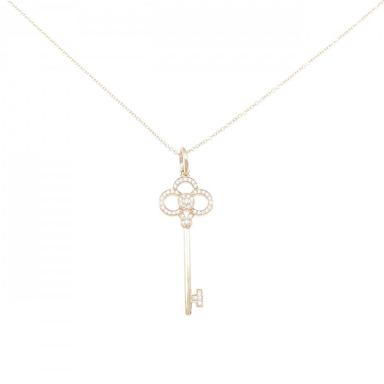 ティファニー クラウン キー ネックレス 0.11CT
