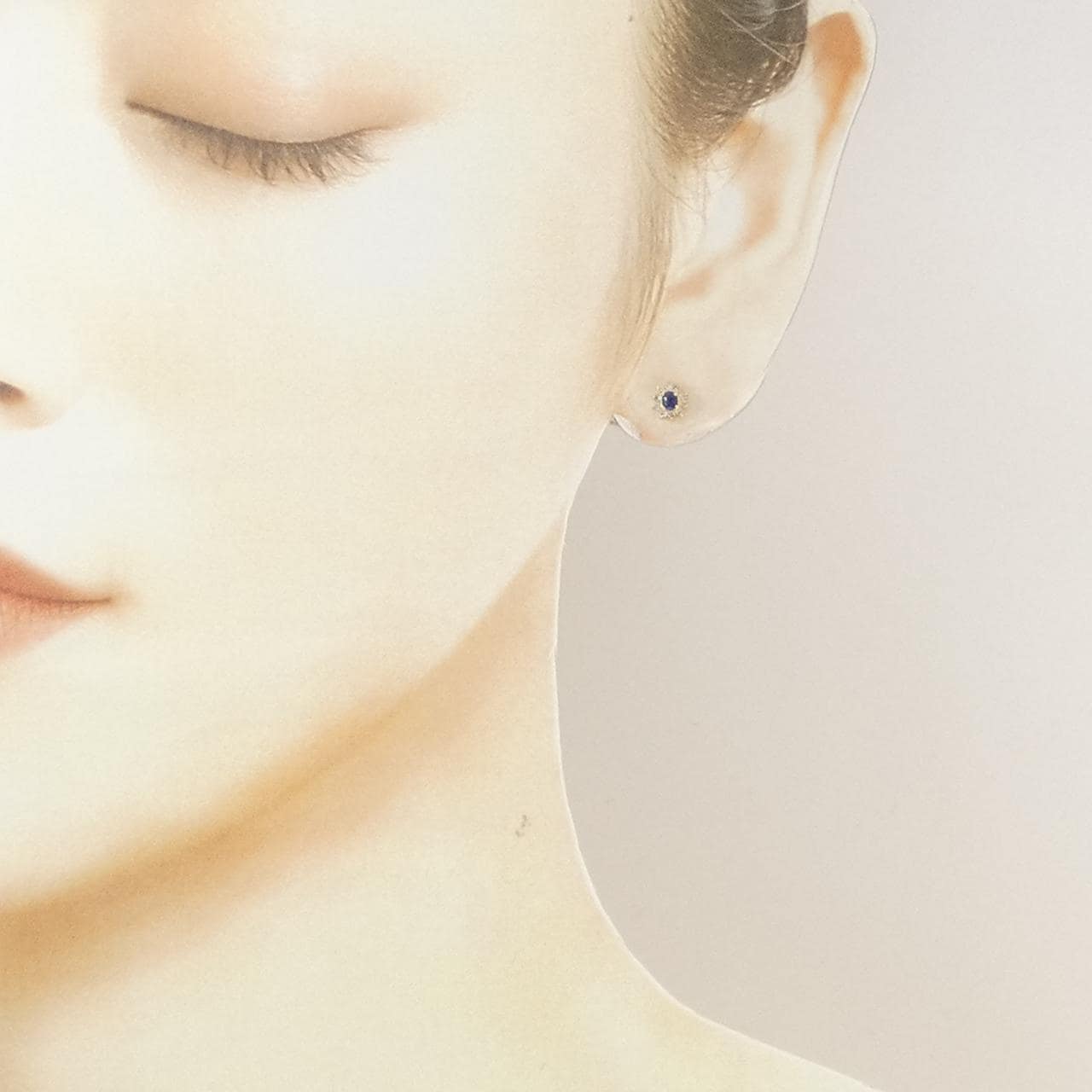 K18YG サファイヤ ピアス