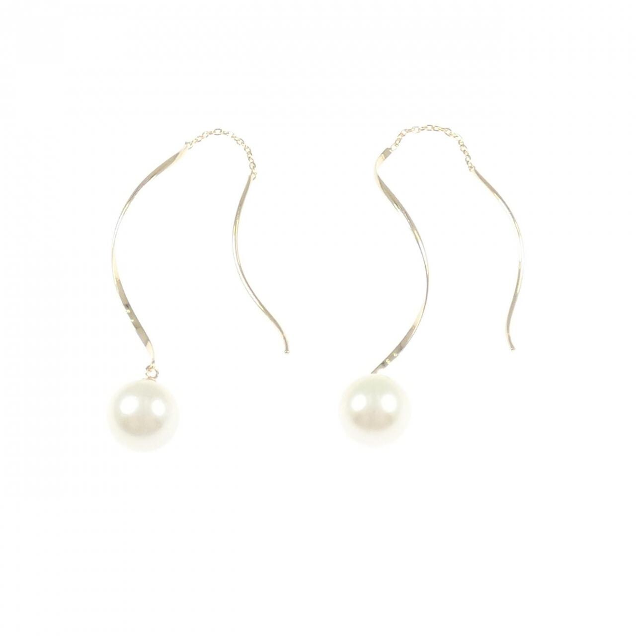 K18YG アコヤパール ピアス 7.4mm