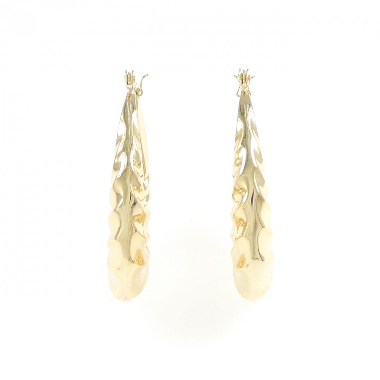 K18YG フープ ピアス