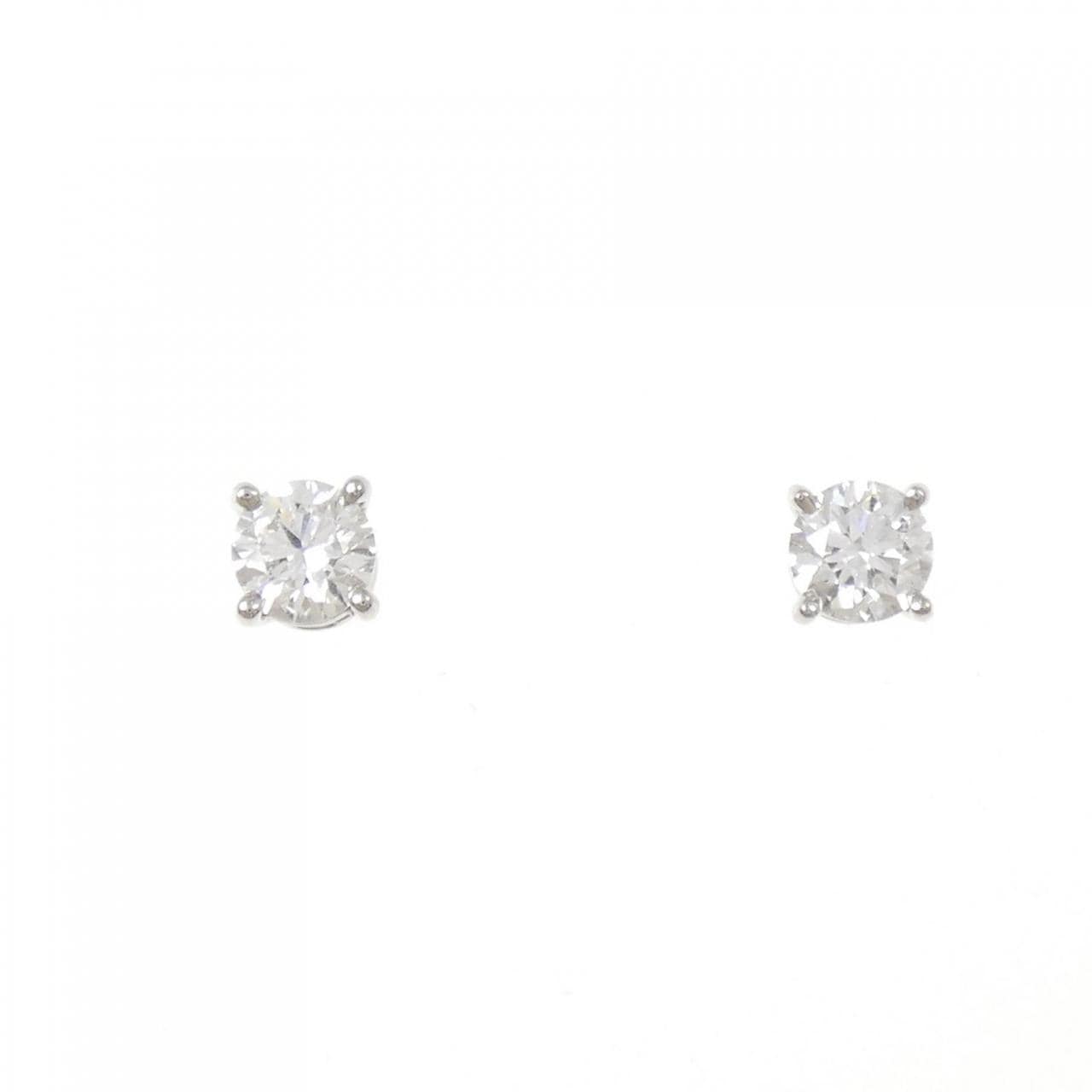 ティファニー ソリティア ピアス 0.50CT 0.50CT H VS1 3EXT
