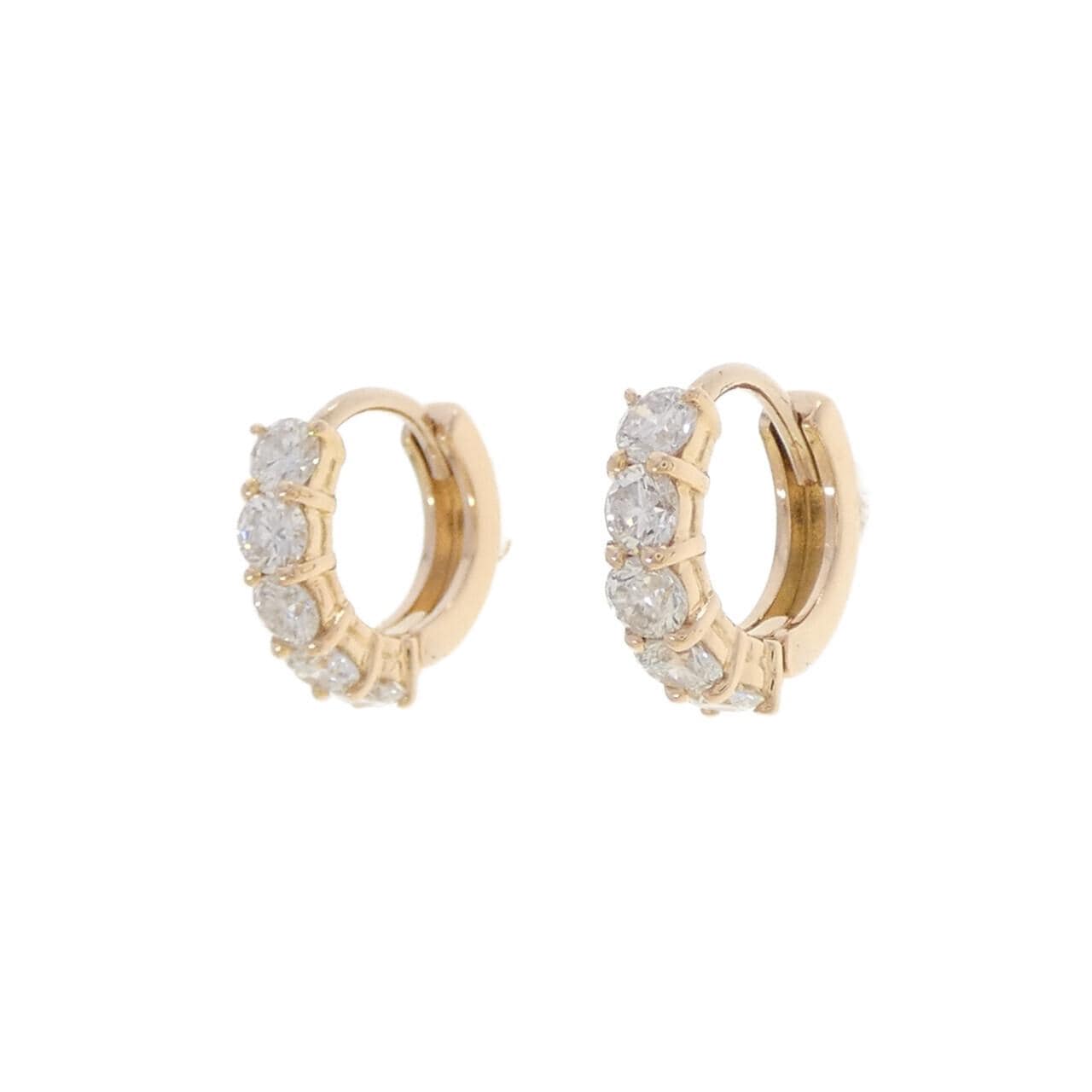 750PG ダイヤモンド ピアス 0.70CT