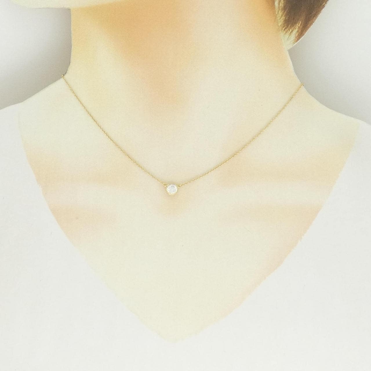 ティファニー バイザヤード ネックレス 0.37CT G VVS1 3EXT