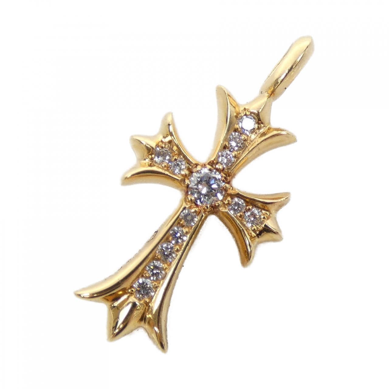 クロムハーツ CHROME HEARTS TINY CH CROSS F PAVE DMND　タイニーファットクロス 202033746GLDXXX011 ペンダント