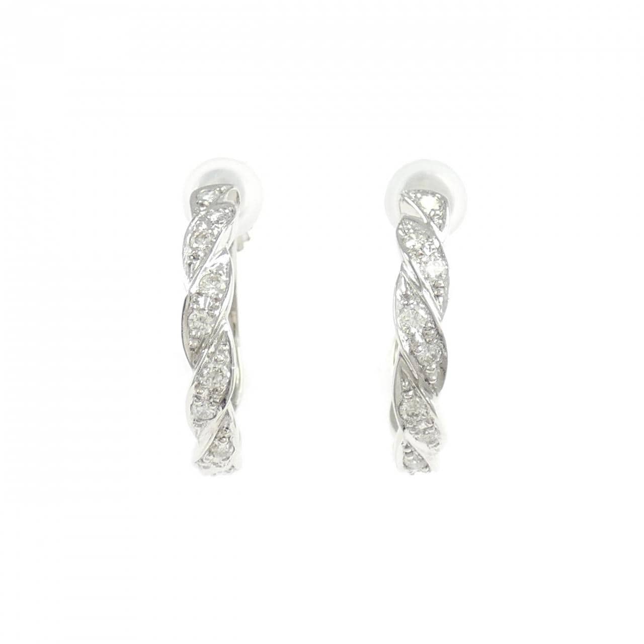 PT900 ダイヤモンド イヤリング 0.30CT