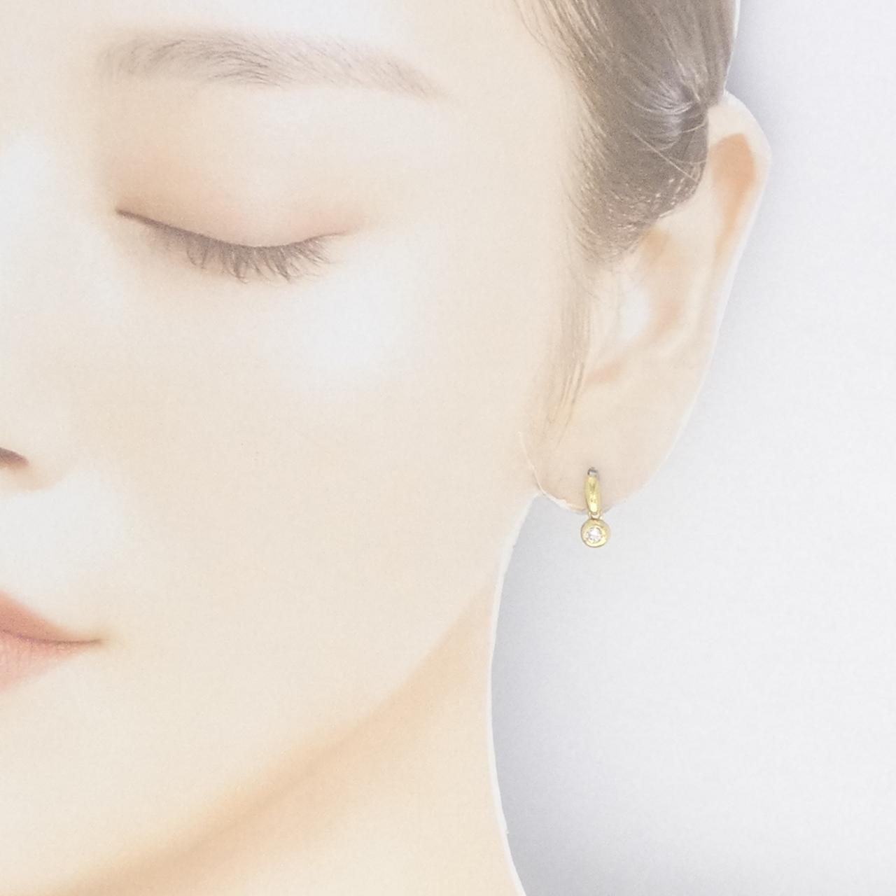 K18YG Diamond earrings 0.20CT