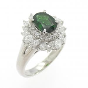 PT900 グリーンガーネット リング 1.00CT
