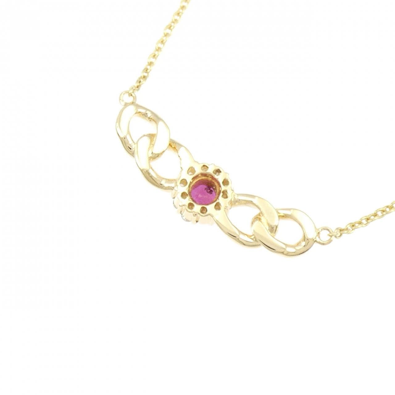 K18YG ルビー ネックレス 0.25CT