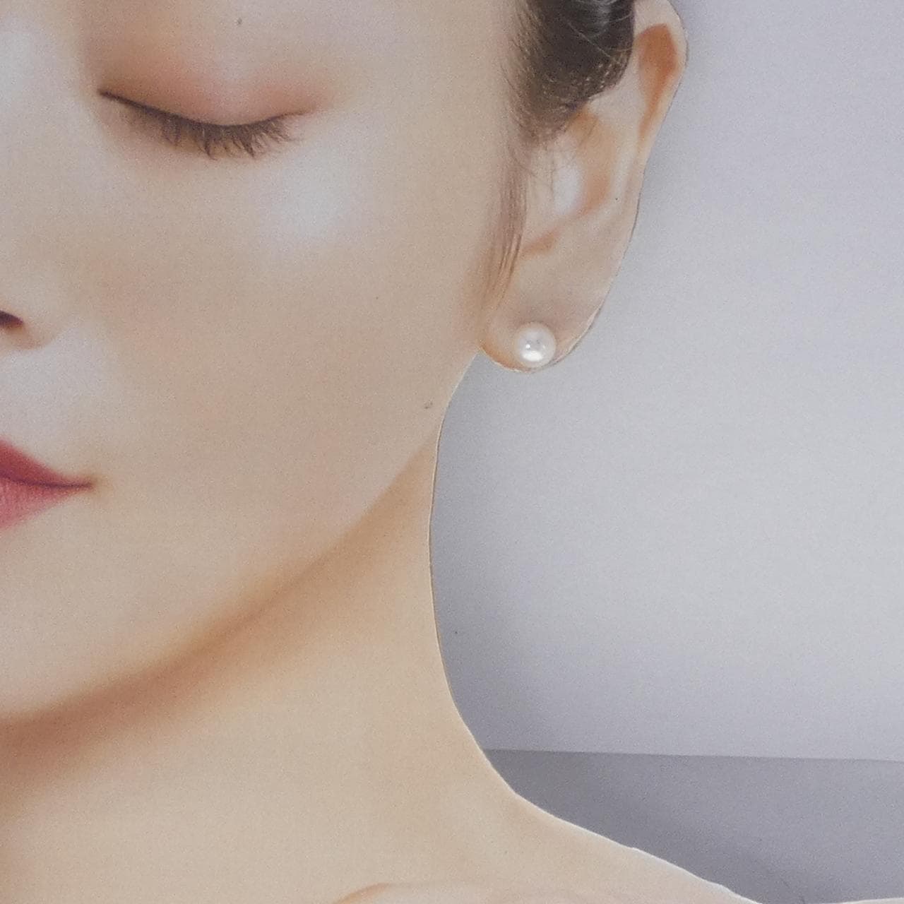 【新品】K10YG アコヤパール ピアス 8.0mm