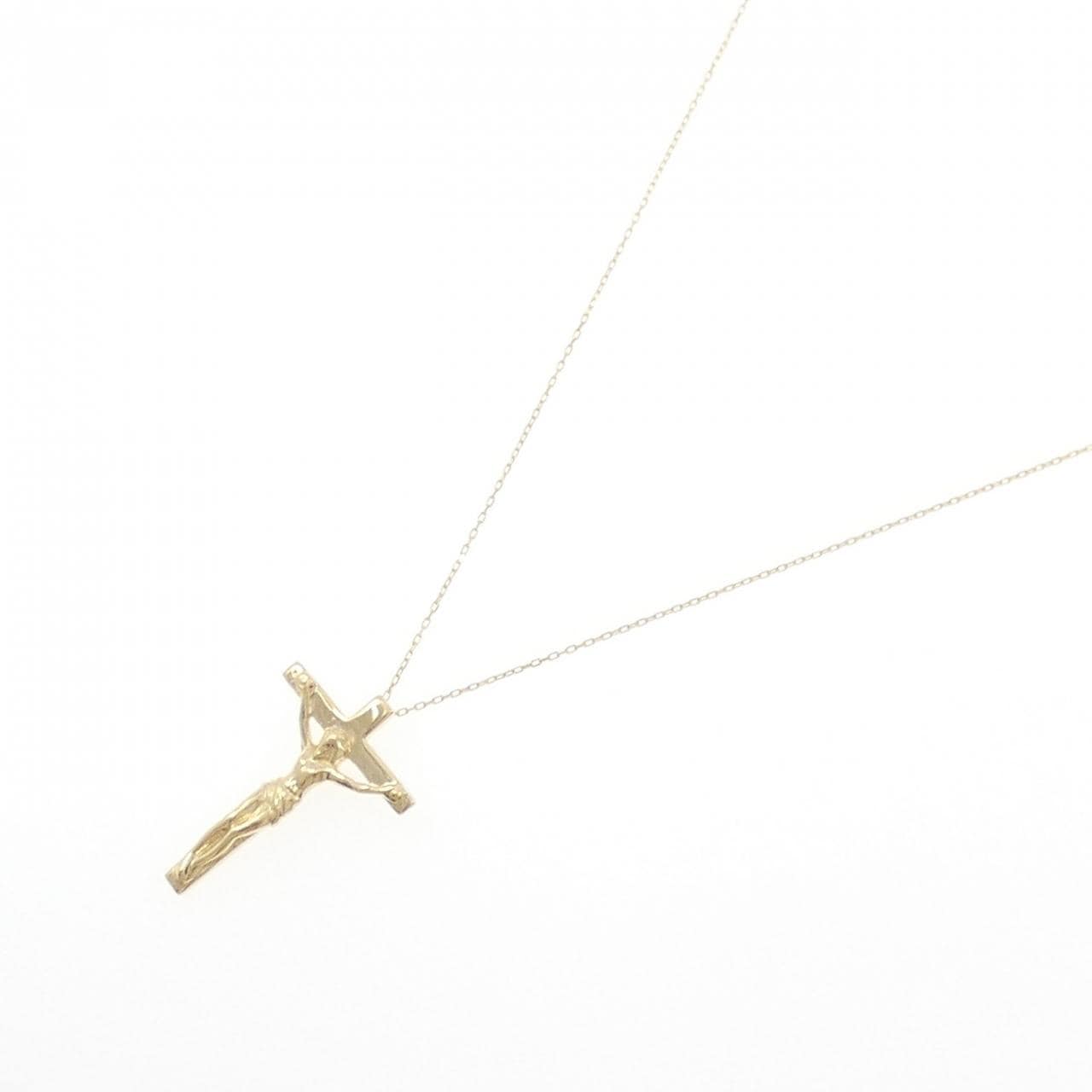 K18YG クロス ネックレス