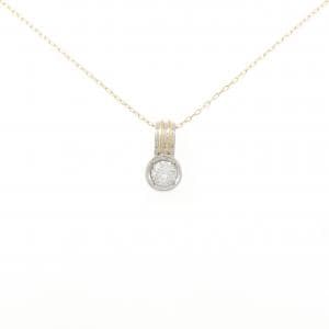 K18YG/PT900 ダイヤモンド ネックレス 0.503CT