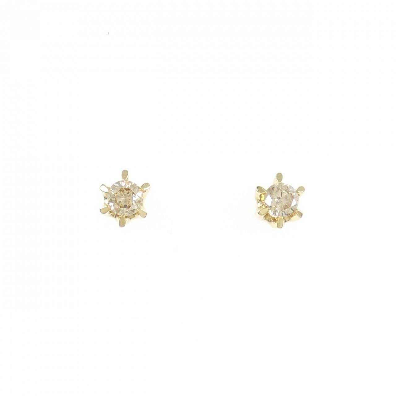 K18YG ダイヤモンド ピアス 0.30CT