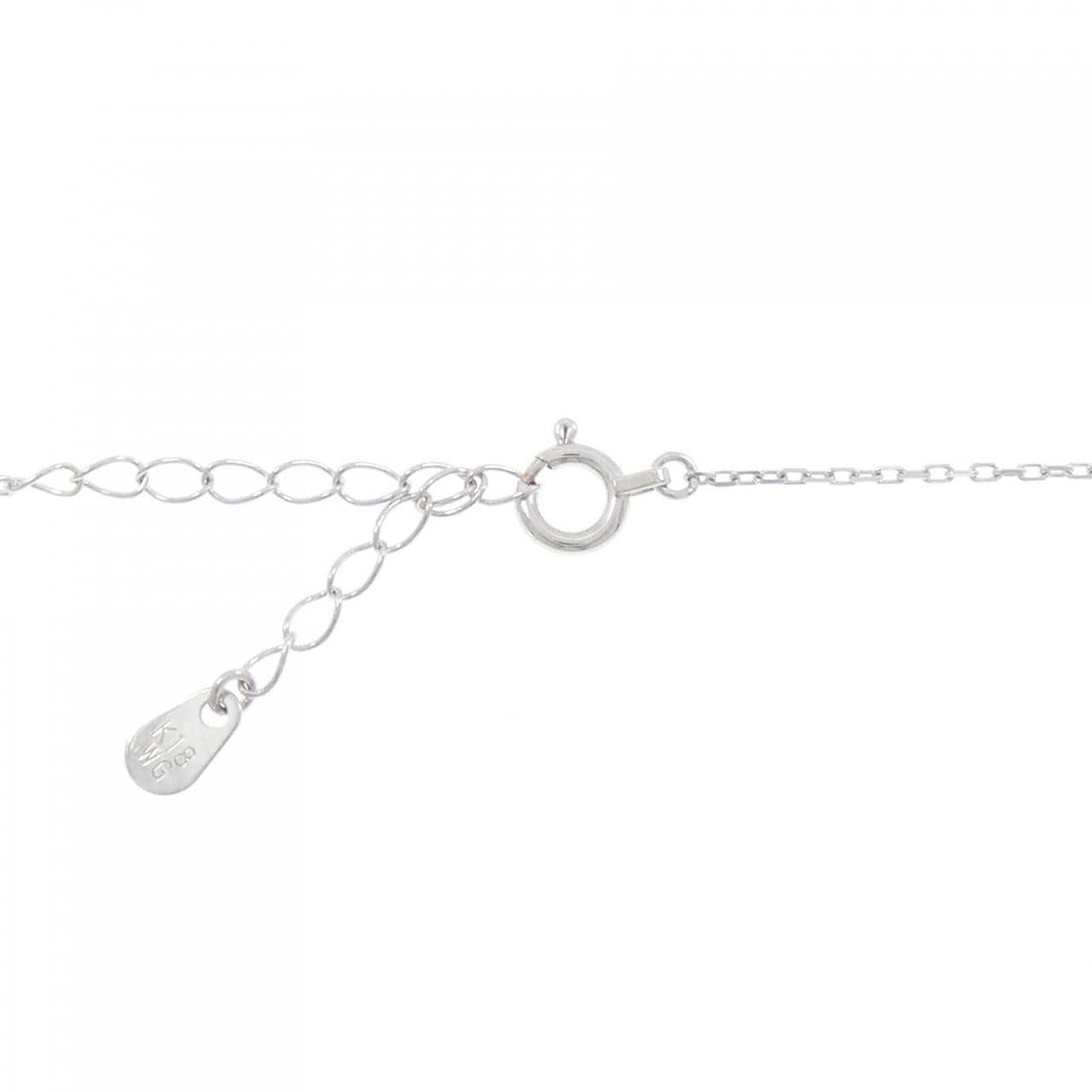 K18WG ダイヤモンド ネックレス 0.155CT