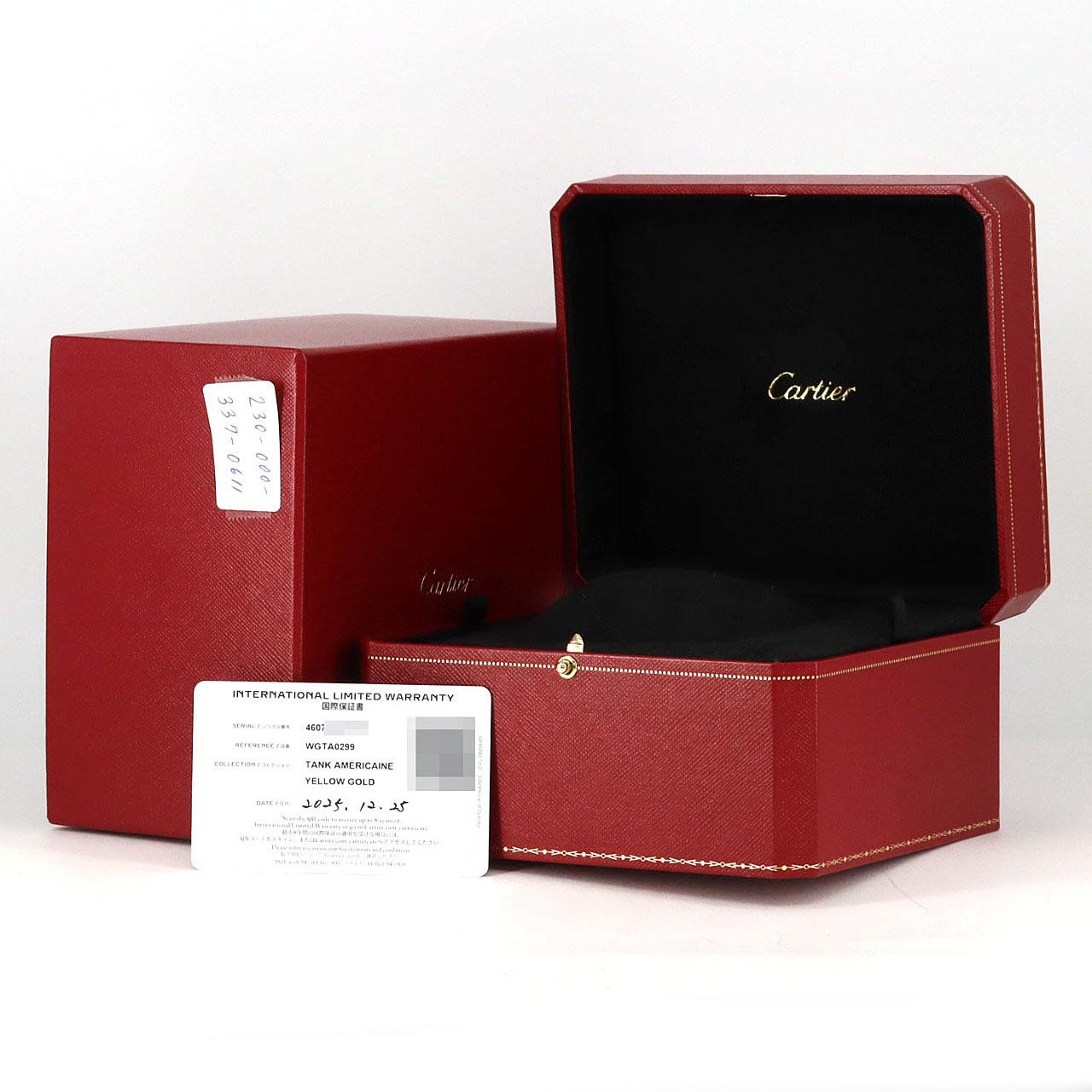 Cartier Tank Américaine SM YG WGTA0299 YG石英