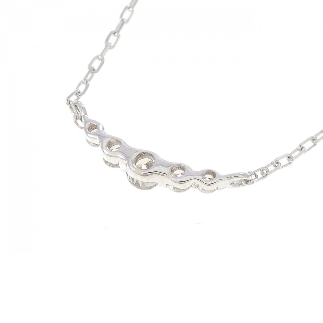 K10WG ダイヤモンド ネックレス 0.10CT