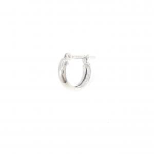 K18WG フープ ピアス 片耳