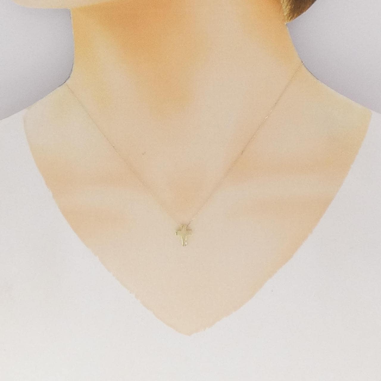 K10YG クロス ネックレス