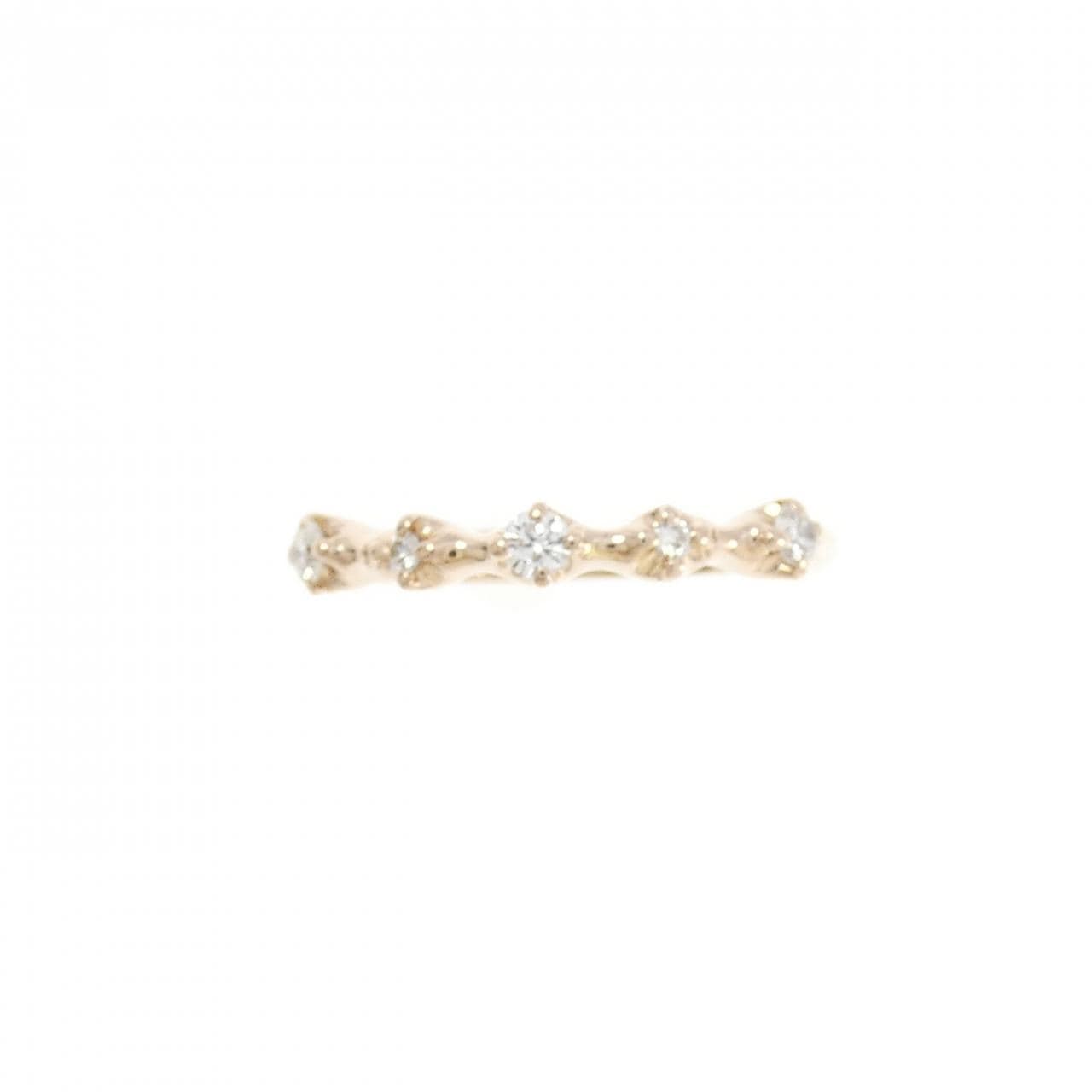 K18PG ダイヤモンド リング 0.11CT