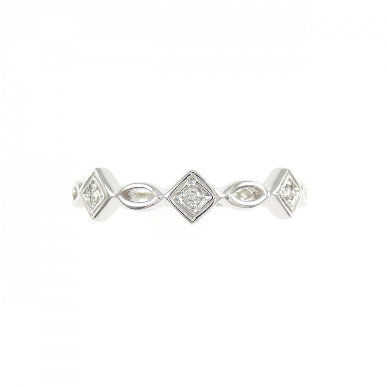 K18WG ダイヤモンド リング 0.03CT