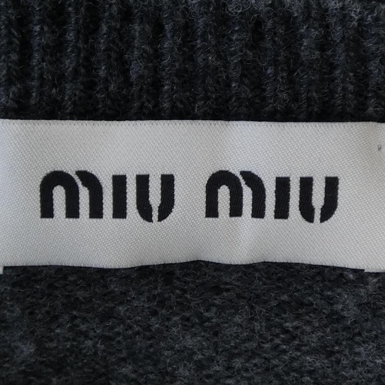 ミュウミュウ MIU MIU MIU MIU ロゴ DNA02T SOOO 13WS カーディガン
